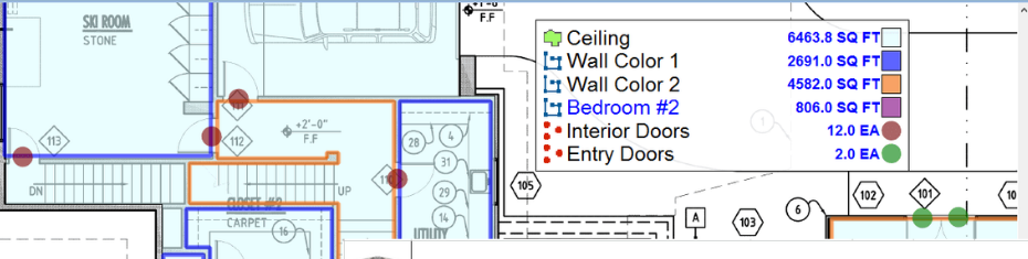 Estimating & Multi-Trade Takeoffs project example