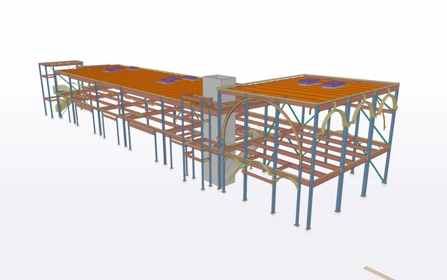 Kings Crossing — Structural steel + feature framing