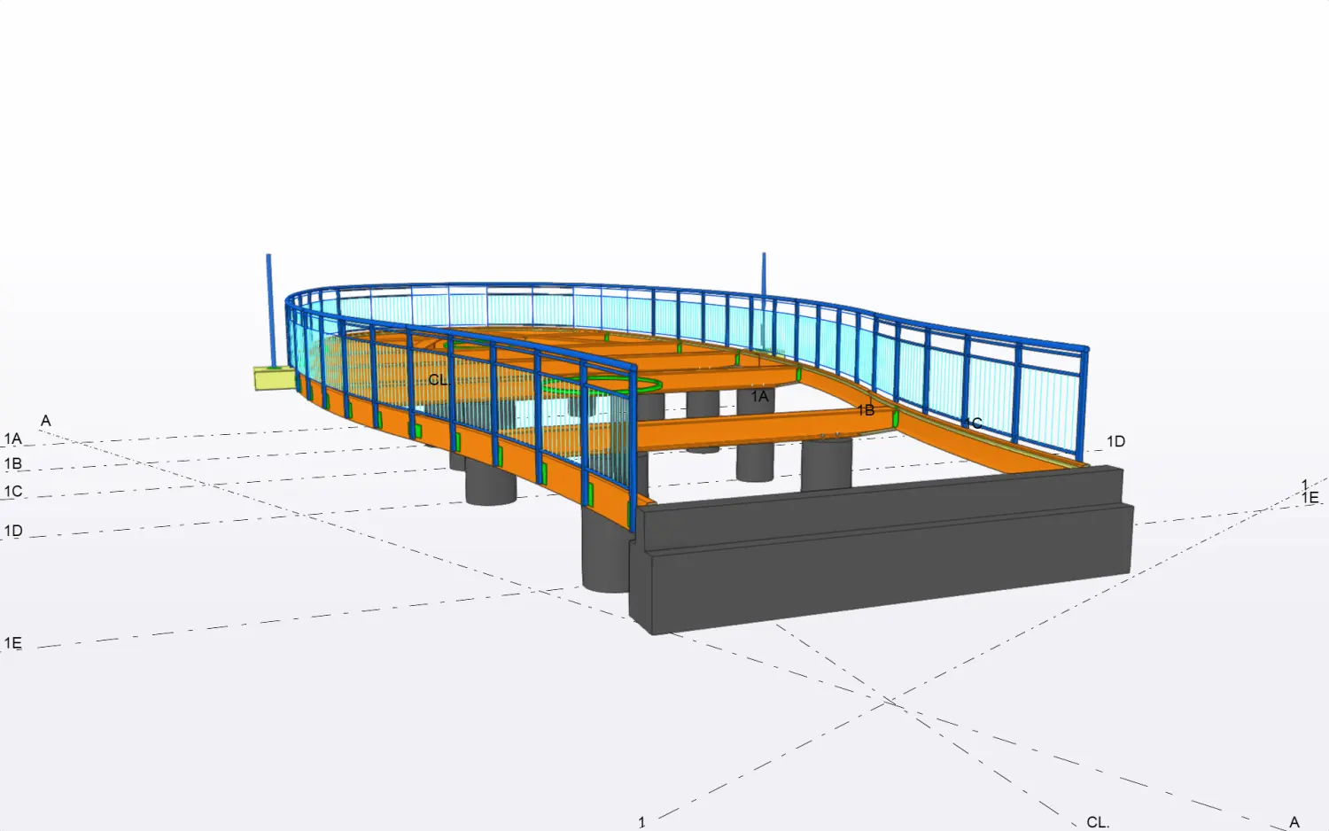 Olive Street Park — model view 9