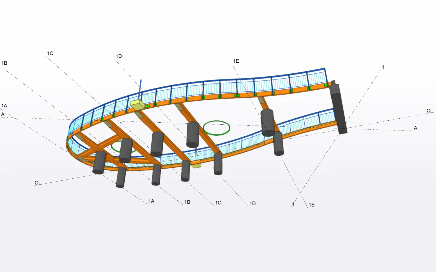 Olive Street Park — model view 12